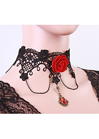 Vòng cổ choker rose King&Queen nổi bật dạ tiệc