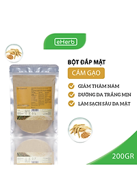 Bột Cám Gạo Nguyên Chất Đắp Mặt Nạ Dưỡng Da Trắng Mịn, Giảm Nám MILAGANICS 200g (Túi Zip)