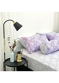 Bộ ga giường  KBedding by Everon KMTP 116 Microtencel Xám phối tím (4 món)