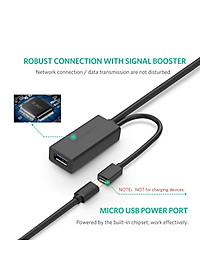 Cáp mở rộng tín hiệu USB 3.0 dài 10M cao cấp chính hãng Ugreen 20827