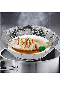 Vỉ hấp inox, Vỉ hấp xòe, Vỉ hấp gấp gọn đa năng lớn