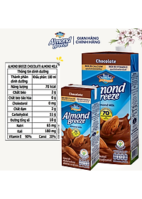 Thùng Sữa Hạt Hạnh Nhân ALMOND BREEZE vị Chocolate 180ml x 24 Hộp