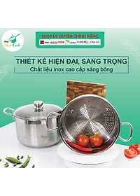 Bộ Nồi Xửng Hấp Fivestar Nắp Kính Tặng 10 Muỗng Inox