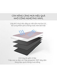 Dù Chống Tia UV 6 Xương Gấp Gọn