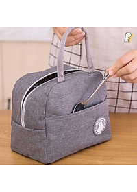 Túi Giữ Nhiệt Đựng Hộp Cơm 2 Ngăn – Có Khoá Kéo 3 Lớp Giữ Nhiệt Cao Cấp Kiểu Xuất Nhật Sang Trọng Tiện Lợi - Chống Thấm Nước Hàng Loại 1 Chính Hãng MINIIN