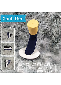 Tất Vớ nam cổ trung trơn AS-PM201. 4 màu: Trắng, đen, xanh, xám. dày dặn, mềm mại, kháng khuẩn khử mùi, không hôi chân.