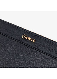 Clutch Da Hàng Hiệu Ví Nam Cầm Tay Công Sở GENCE HT11 Da Bò Cao Cấp Màu Đen