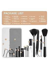 Bộ Dụng Cụ Vệ Sinh Tai Nghe, Bàn Phím, Máy Tính Đa Năng 7 Trong 1, Nhỏ Gọn, Tiện Lợi , Bộ Vệ Sinh Laptop Đa Năng 7 in 1 7in1 Cao Cấp Vệ Sinh Tai Nghe Điện Thoại, Màn Hình, Máy ảnh Nhựa Abs Cao Cấp Dùng Cho / Airpods / iPhone / iPad Quà - Hàng Nhập Khẩu 1