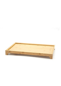 Khay trà bằng gỗ Tre kiểu Nhật (Hàng VN), 40x25x4cm