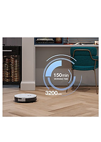 Robot Hút Bụi Lau Nhà Ecovacs X8 Pro 18.000Pa Giặt Nước Nóng, Xòe Giẻ - Hàng Chính Hãng