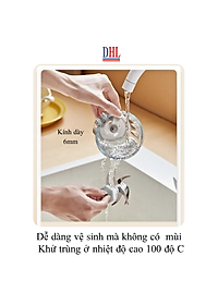 Máy xay mini Mitomo MT-350 cối thủy tinh 6 Lưỡi ,máy xay ăn dặm cho bé, xay thịt cháo sinh tố, tỏi ớt 300ml- Hàng Chính Hãng