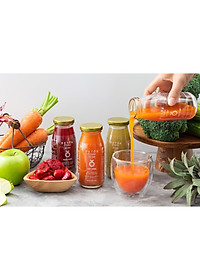 COMBO 8 CHAI THỦY TINH ĐỰNG SỮA HẠT, NƯỚC TRÁI CÂY_250ML nắp vàng