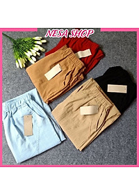 Quần ống rộng, chất liệu Linen, quần kiểu nữ form rộng rãi, thoải mái NeSa Shop QKH.39