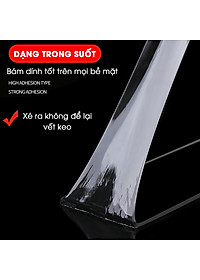 Băng keo dán nano 2 mặt siêu dính trong suốt dày 1mm dài 2m rộng 3cm và 5cm