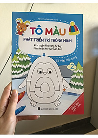 Bộ 8 cuốn Tô Màu Phát Triển Trí Thông Minh Dành Cho Bé 2-6 tuổi Song Ngữ Việt Anh Rèn Luyện Khả Năng Tư Duy Phát Triển Trí Tuệ Toàn Diện