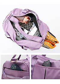 Túi trống túi xách du lịch đựng đồ thể thao tập gym, yoga, đá bóng nam nữ có ngăn đựng giày ngăn chống nước