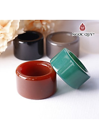 Nhẫn ngón cái đá mã não - Ngọc Quý Gemstones