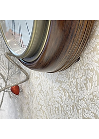 Đồng hồ treo tường Nhật Bản RHYTHM CMH723CR06, Kt 27.0 x 7.0cm, 860g, Vỏ Gỗ