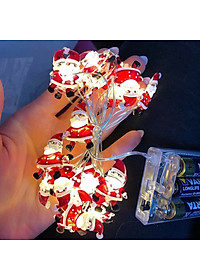 Dây Đèn Led 20 Bóng Họa Tiết Ông Già Noel Dài 2M