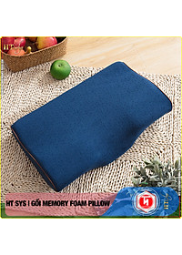 Gối cao su non Memory Foam Pillow công nghệ Nhật Bản -HT SYS- Giúp Ngủ Nhanh - Chống thoái hoá đốt sống cổ - [ Hàng Nhập Khẩu ]