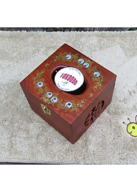 Hộp Đựng Giấy Ăn Vuông TOKDODO Gỗ Tự Nhiên 14 x 14 x 11,5 cm