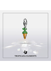 Lắc Tay Tropicana Phối Charm Swarovski Pha Lê Cà Rốt 5 Size