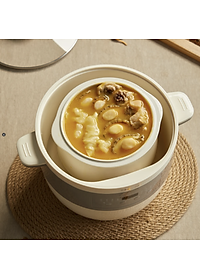 Nồi Chưng Yến, Nồi Hầm Kho Đa Năng, Nồi Nấu Chậm BEAR DDZ-B25Q3 Bản Tiếng Anh 5 Trong 1 BEAR Dung Tích 2.5 Lít Công Suất 400 W - Hàng Chính Hãng