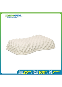 Gối 100% cao su thiên nhiên Honey Massage Vạn Thành 35x56x11cm độ đàn hồi cao nâng đỡ tốt.