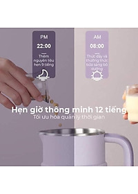 Máy Làm Sữa Hạt, Máy Nấu Sữa Hạt 800ml, 8 Chức Năng Xay Nấu Tiện Lợi, 600W Vân Phương Shop - Hàng Chính Hãng