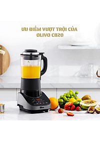 Máy Nấu Sữa Hạt Olivo CB20 Thương Hiệu Mỹ Cao Cấp Gồm 12 Chức Năng Tự Vệ Sinh Khử Khuẩn - Hàng Chính Hãng
