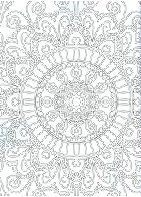 Mandala - Adult Colouring Book (Sách tô màu dành cho người lớn: Họa Tiết Và Hoa Văn)