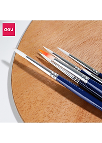 Cọ Vẽ Màu Nước Cọ Đầu Tròn Cọ Đầu Dẹt Cao Cấp Finenolo Deli - Cọ Chuyên Dụng Cho Vẽ Màu Chuyện Nghiệp Hoạ Cụ - EC281 EC282 EC283