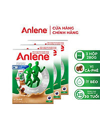 Combo 3 Sữa Bột Anlene vị Cà phê (Hộp giấy 280g)