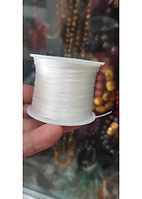 Cuộn Dây Thun CO GIÃN màu Trắng xỏ vòng hạt chuỗi Dây này là dây thun chuyên xỏ vòng chuỗi màu Trắng, có đủ màu Anh Chị đang đeo chuỗi muốn thay dây khác cho vòng thì đặt cuộn Thun chỉ này nhé
