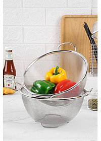 Rổ lưới có quai, rổ lưới inox, rổ lưới có quai và không có quai