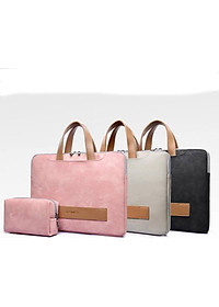 Túi xách da, cặp xách da chống sốc cho macbook, laptop, surface cao cấp