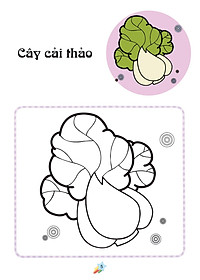 Sách 123 Nào Ta Tô Màu! - Rau Xanh