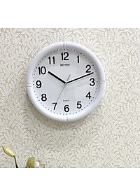 Đồng hồ treo tường Nhật Bản Rhythm CMG434NR03, Kích thước 28.0 x 4.3cm, 580g ,Vỏ nhựa cao cấp, dùng Pin