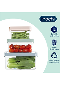 Bộ 3 hộp thực phẩm tritan chữ nhật Hokaido 500-1000-2000ml