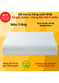 Gối cao su chống đau mỏi vai gáy cổ cho người lớn chọn kích thước To 50x30x10cm hoặc nhỏ 45x25x8cm cao cấp D Danido