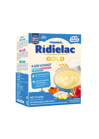 BỘT ĂN DẶM RIDIELAC GOLD 3 VỊ NGỌT - HỘP GIẤY 200G