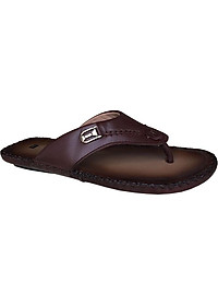 Dép nam xỏ ngón Trường Hải da bò thật cao cấp mềm mại đế âm mặt đế cao su không trơn  THXN074