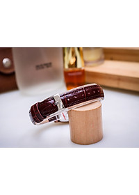 Đồng Hồ Nữ Julius Hàn Quốc JA-703LD Cổ Điển Dây Da Màu Nâu