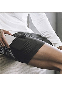 Quần Đùi Gym Nam 2 Lớp - Lót Quần Legging, Quần Short Thể Thao, Quần Legging Nam Liền Quần Đùi Tập Gym Nam SZone SQ516