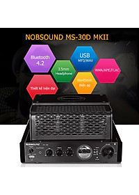 Bộ Pre Amply Đèn Hifi Nobsound MS-30D MKII Tích Hợp Giải Mã DAC Hỗ Trợ Kết Nối Bluetooth, Cổng USB, Quang, Coaxial PD - Hàng Chính Hãng