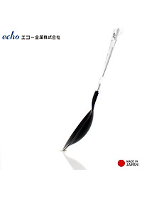 Muôi múc canh đầu silicone Echo Metal 25.5cm hàng nội địa Nhật Bản
