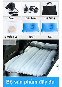 Nệm Giường Hơi ô tô Cao Cấp Vải Nhung Tặng Kèm Bơm