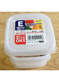 Hộp bảo quản thực phẩm 200ml ( bộ 3 hộp ) - Hàng nội địa Nhật