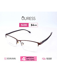 Gọng kính hợp kim cước thời trang nam nữ siêu nhẹ siêu bền Ouress 58007