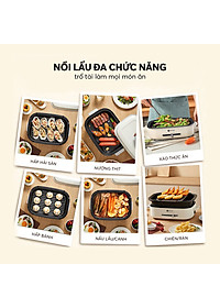 Nồi lẩu nướng đa năng Elmich MCE-3909OL (1250-1500W) - Hàng chính hãng